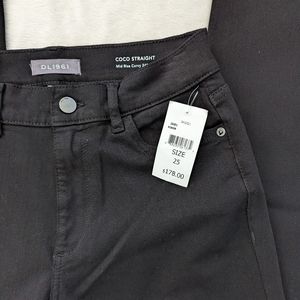 NWT DL1961 Coco Straight Mid Rise Curvy 34" - Black